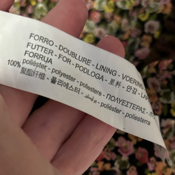 Zara Ditsy Floral Dress XL NWOT - Picture 6 of 6